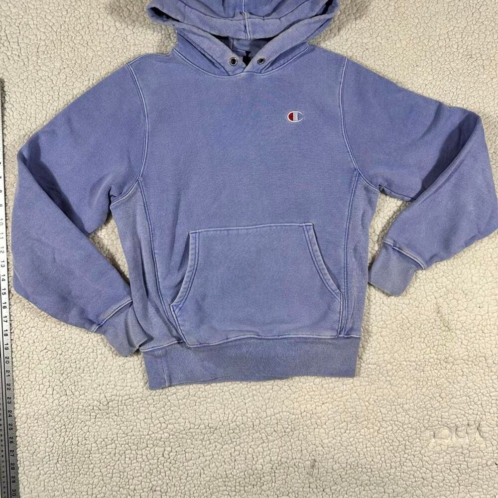 Champion Men's Blue and Purple Hoodie